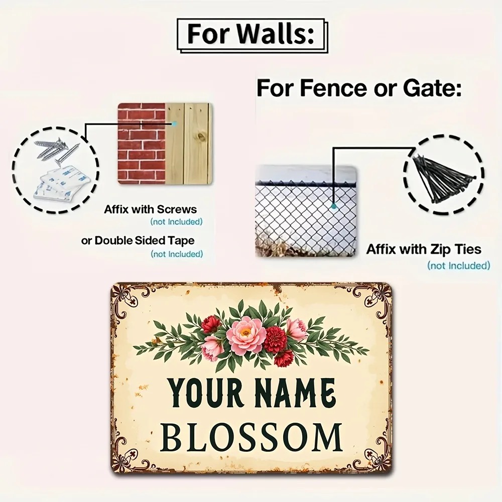 Płaska tabliczka aluminiowa z  – Home Decor Shop recenzja i cena