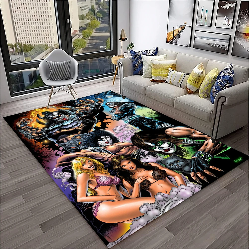 Dywan Retro KISS Rock Band do  – Home Decor Online Free recenzja i cena