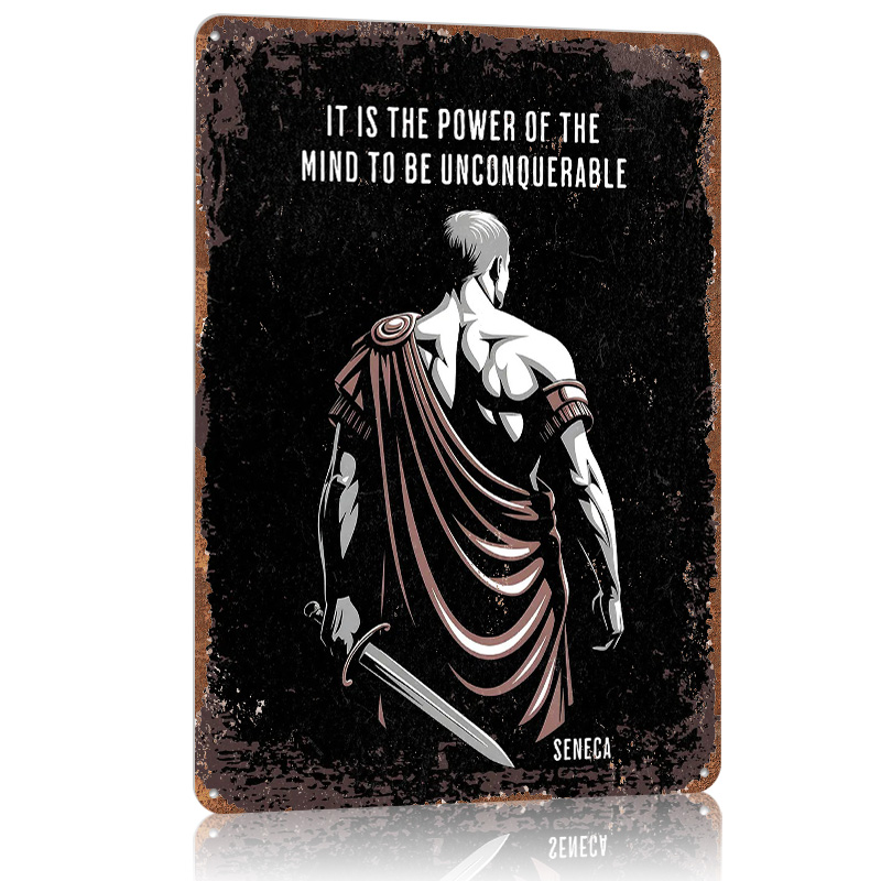 Metalowy plakat z cytatem Sene – Home Decor Quotes On Wall recenzja i cena
