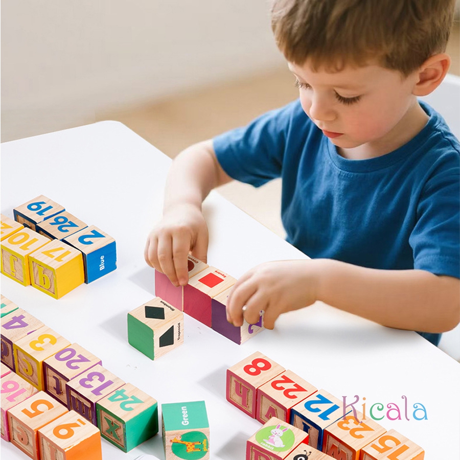 Drewniane klocki Montessori z  – Wooden Letter Sign recenzja i cena