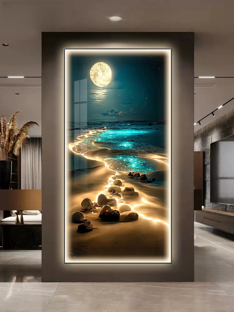 Fale oceanu Kinkiet Dekoracja  – Hanging Moon Lamp recenzja i cena