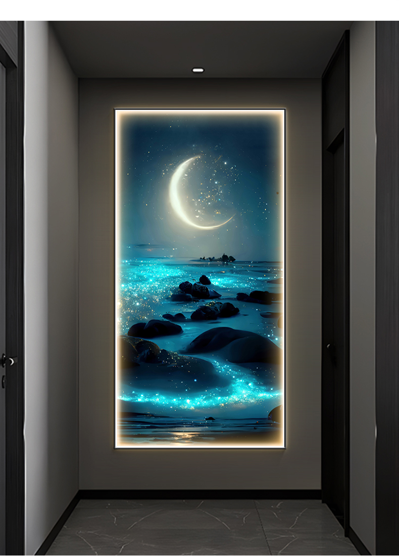 Fale oceanu Kinkiet Dekoracja  – Hanging Moon Lamp recenzja i cena