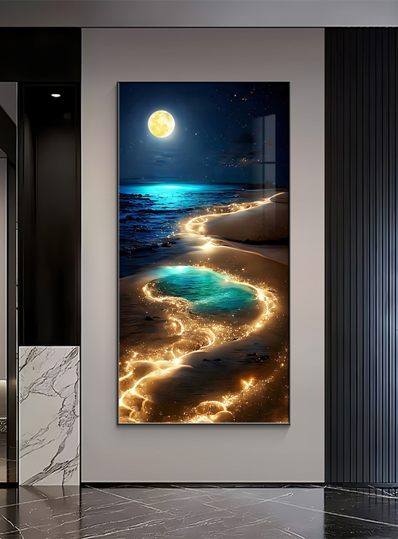 Fale oceanu Kinkiet Dekoracja  – Hanging Moon Lamp recenzja i cena