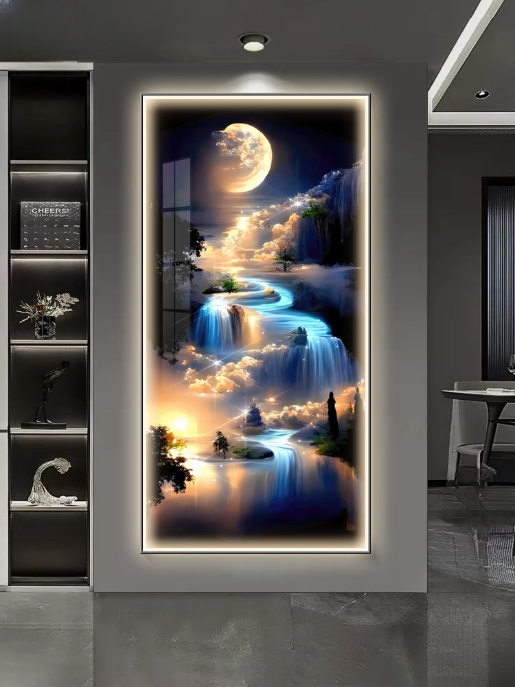 Fale oceanu Kinkiet Dekoracja  – Hanging Moon Lamp recenzja i cena