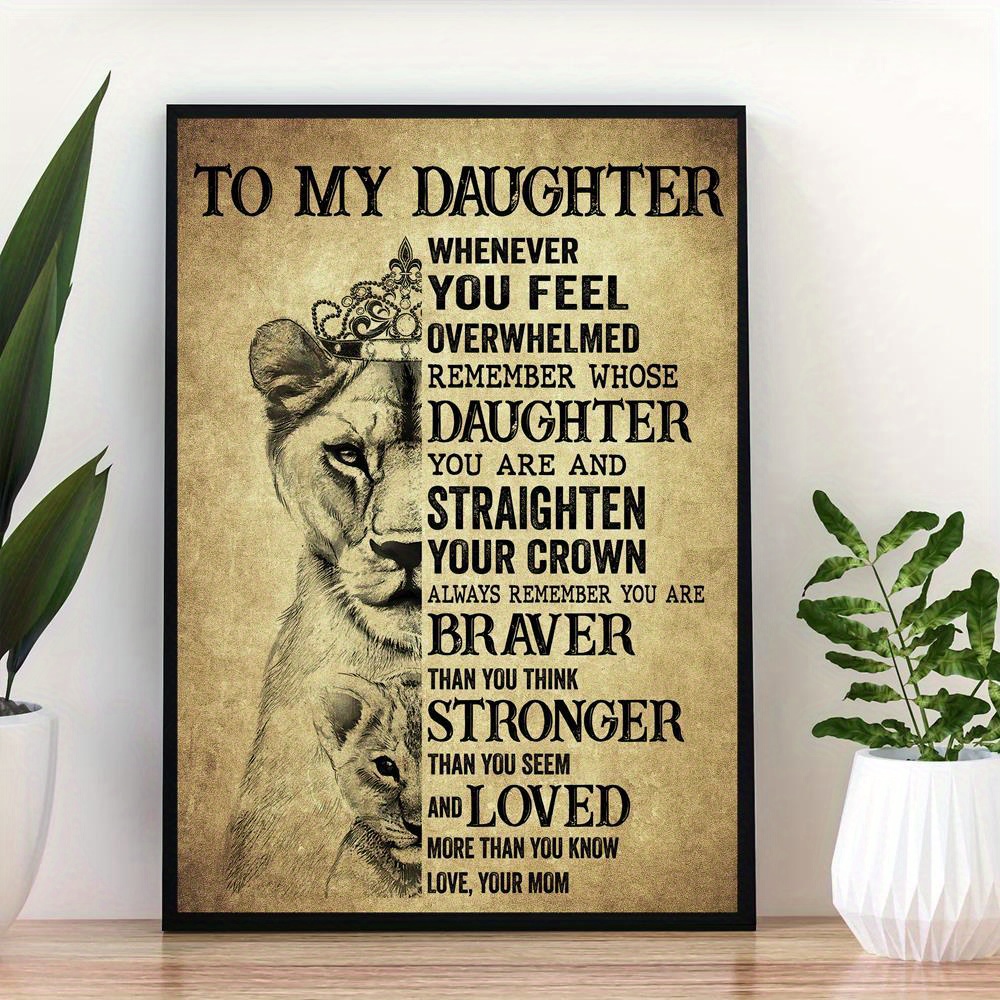 Obraz na płótnie dziki lew lis – Home Decor Quotes On Wall recenzja i cena