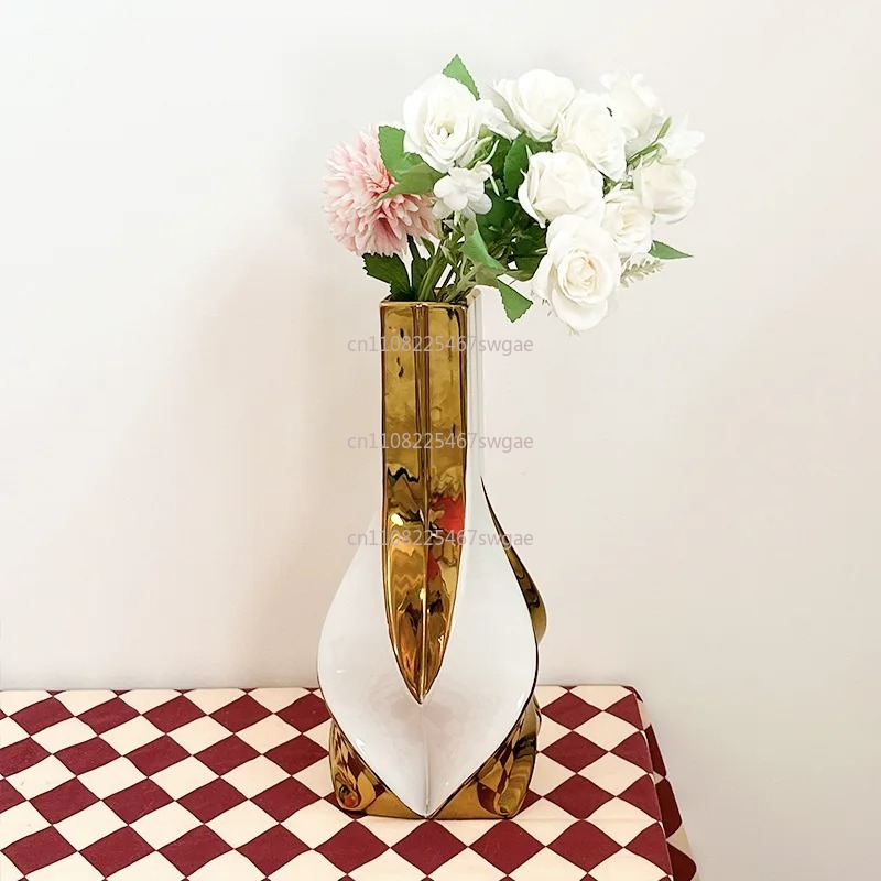Dekoracja salonu, kreatywne ko – Home Decor Vase With Flowers recenzja i cena