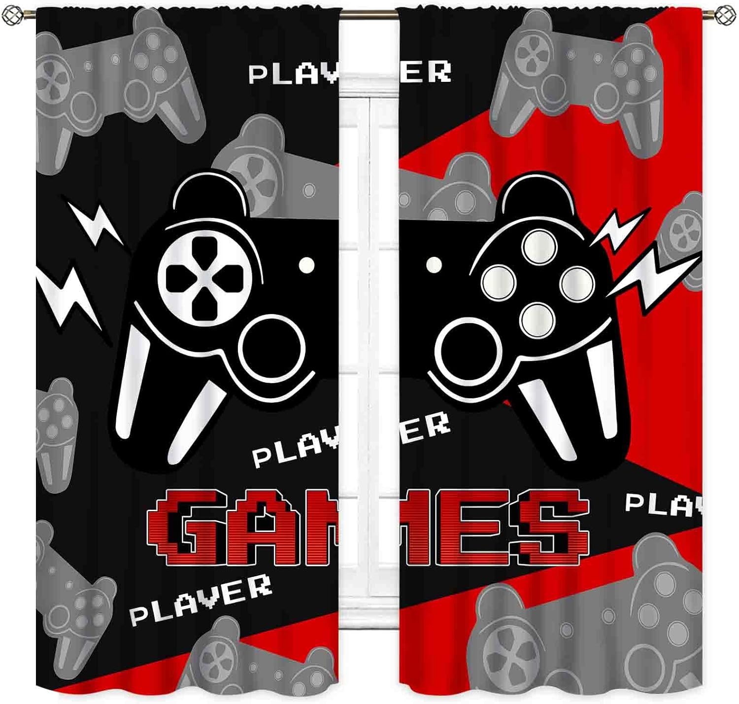 Czarne Czerwone Zasłony Gaming – Home Decor Youtube Videos recenzja i cena