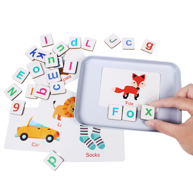 Drewniane puzzle fiszki gra li – Wooden Letter Sign recenzja i cena