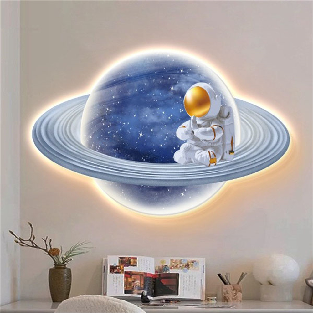 Cartoon Moon Astronaut Mural L – Hanging Moon Lamp recenzja i cena
