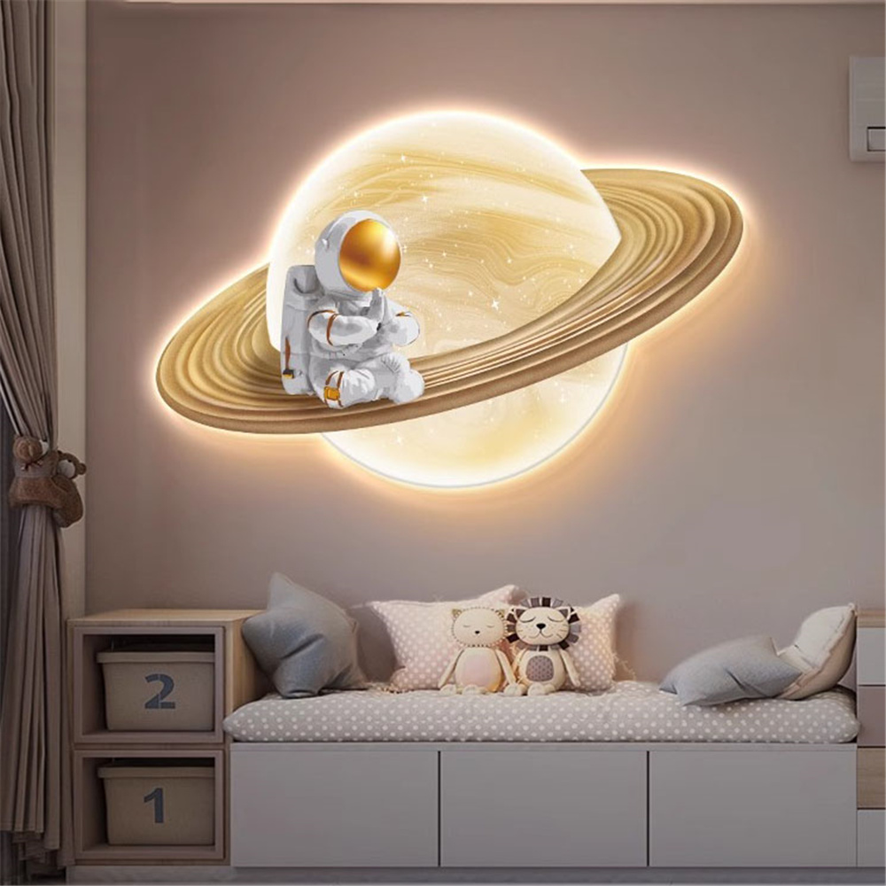 Cartoon Moon Astronaut Mural L – Hanging Moon Lamp recenzja i cena