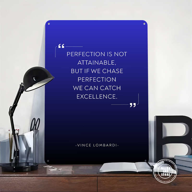 Cytat Vincem Lombardi o perfek – Home Decor Quotes On Wall recenzja i cena