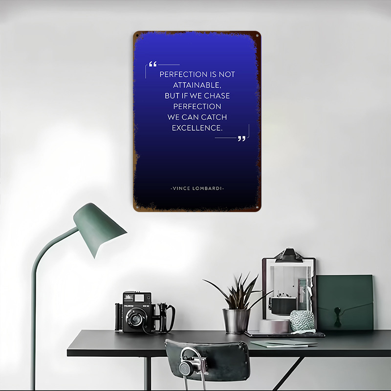 Cytat Vincem Lombardi o perfek – Home Decor Quotes On Wall recenzja i cena