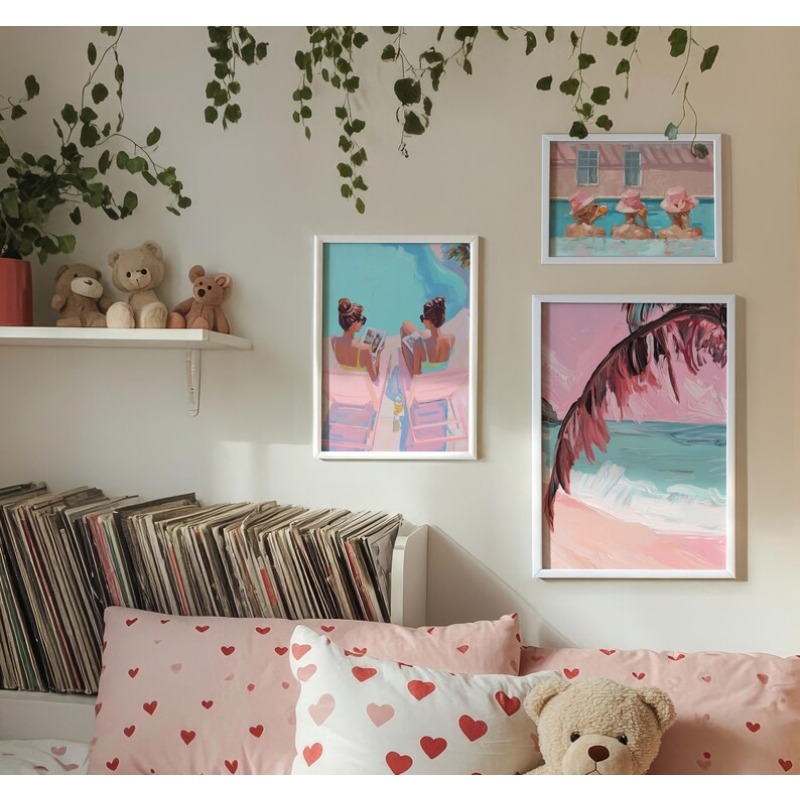 Vintage Plakat na Letnią Impre – Watercolor Poster Print recenzja i cena