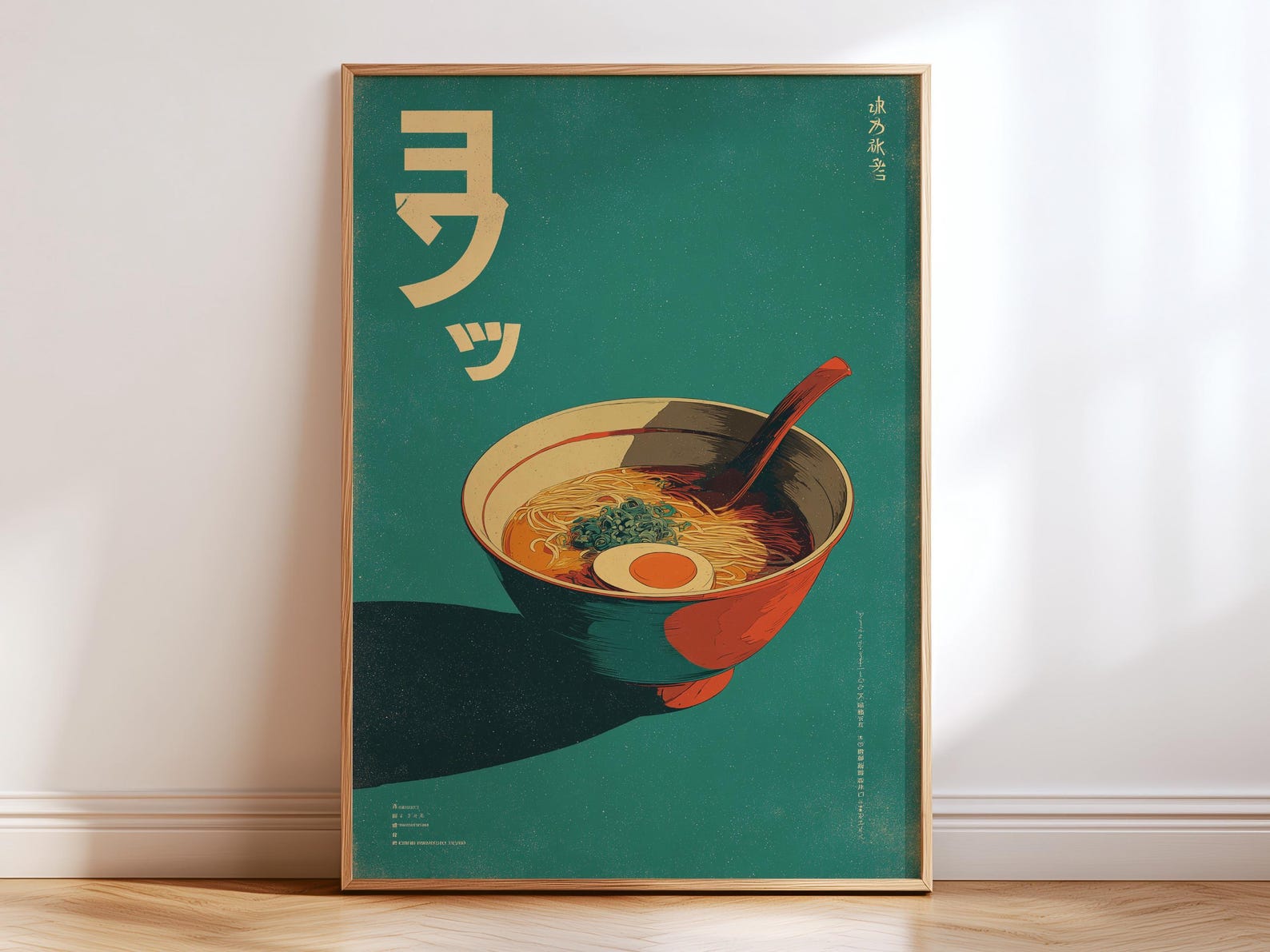 Retro Japoński Ramen Obraz na  – Home Decor Minimalist Style recenzja i cena