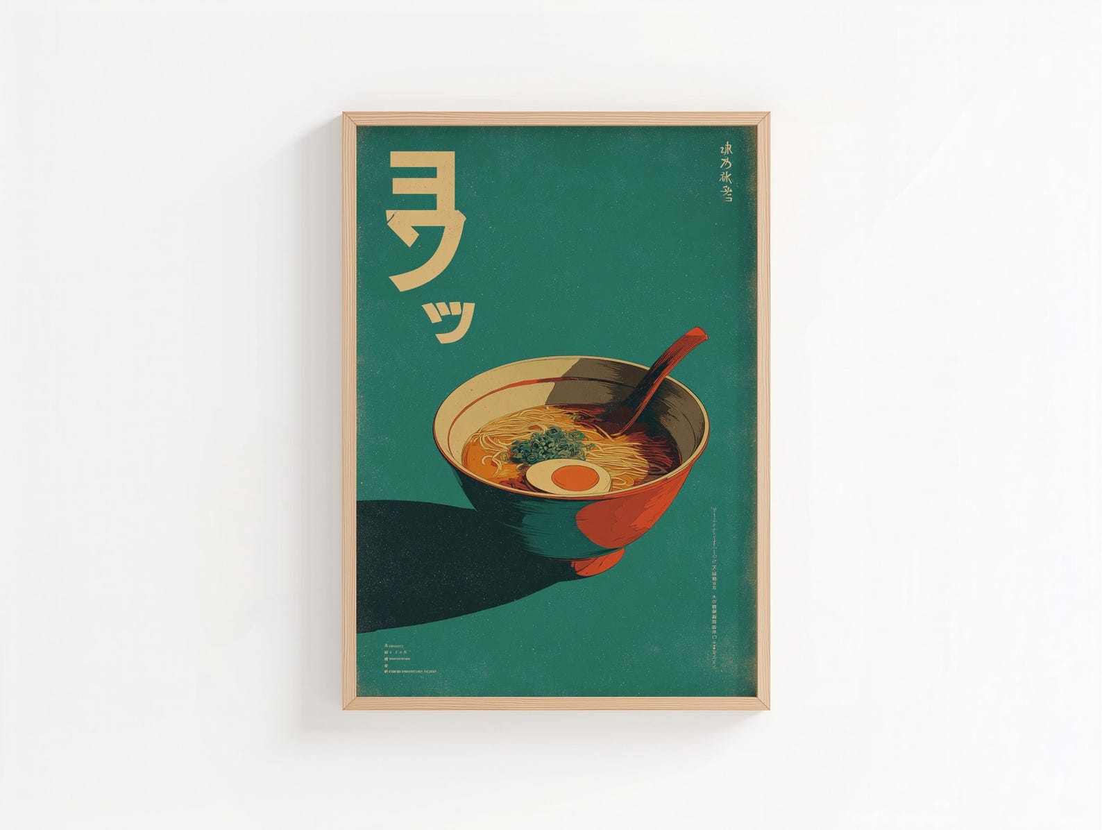 Retro Japoński Ramen Obraz na  – Home Decor Minimalist Style recenzja i cena