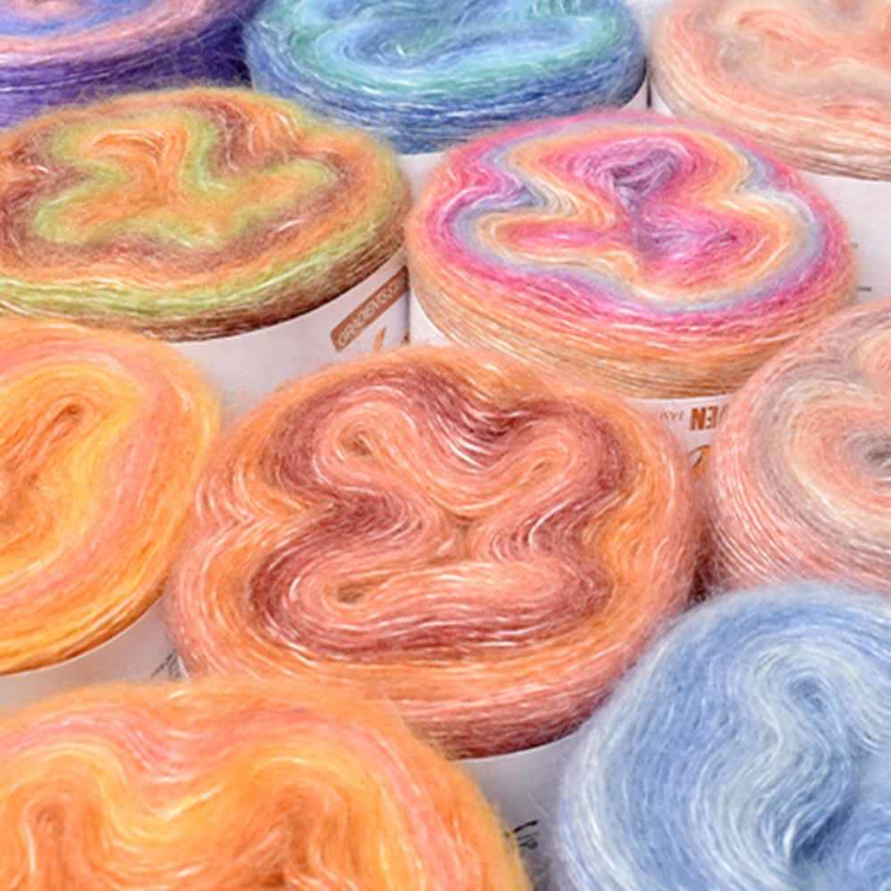 250M tęczowa Gradient przędza  – Yarn Home Decor recenzja i cena