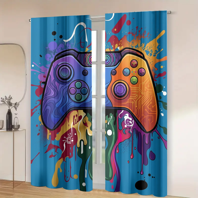 Zasłona w stylu retro gaming,  – Home Decor Youtube Videos recenzja i cena