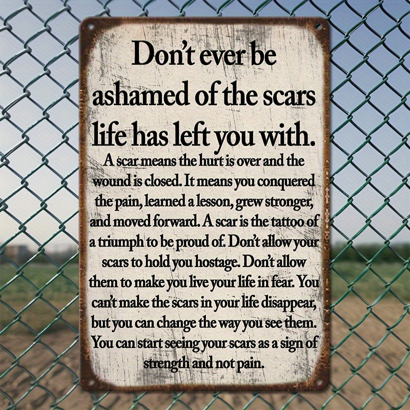 Płaski znak metalowy 2D w styl – Home Decor Quotes On Wall recenzja i cena