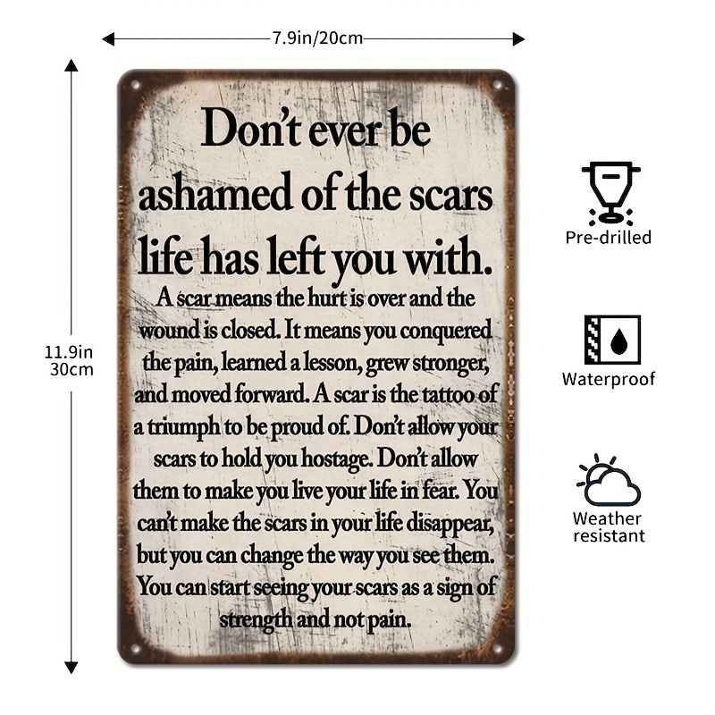 Płaski znak metalowy 2D w styl – Home Decor Quotes On Wall recenzja i cena