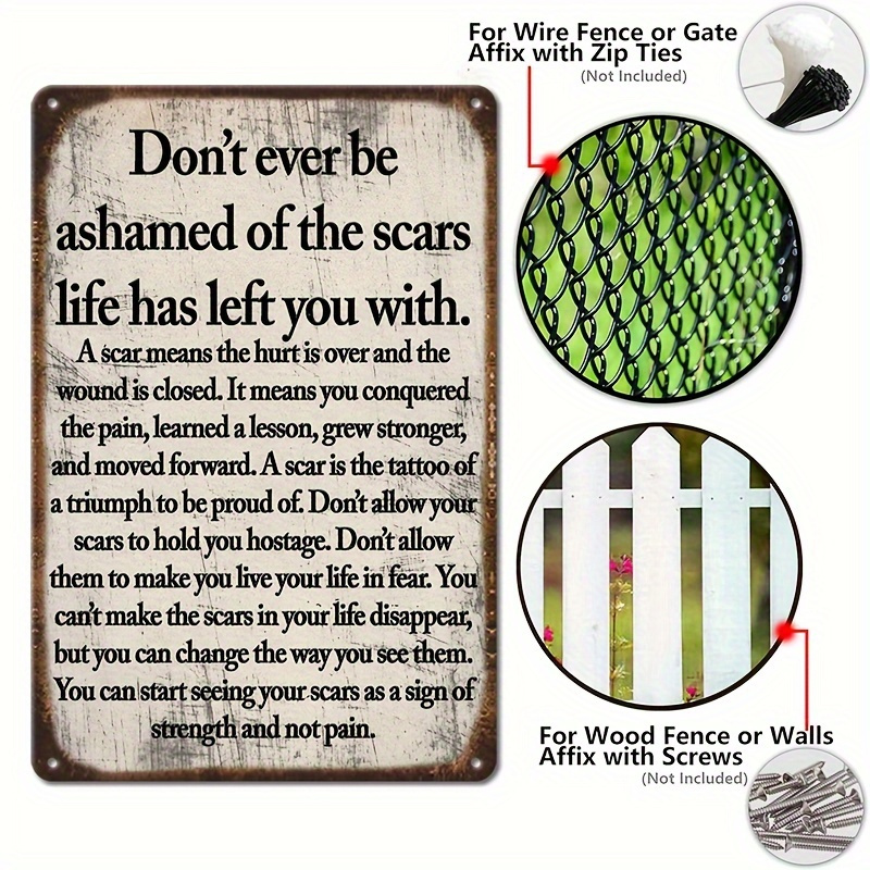 Płaski znak metalowy 2D w styl – Home Decor Quotes On Wall recenzja i cena