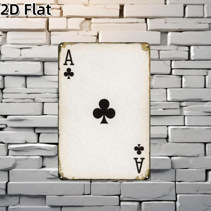 Metalowy znak 2D, czarna karta – Home Decor Minimalist Style recenzja i cena