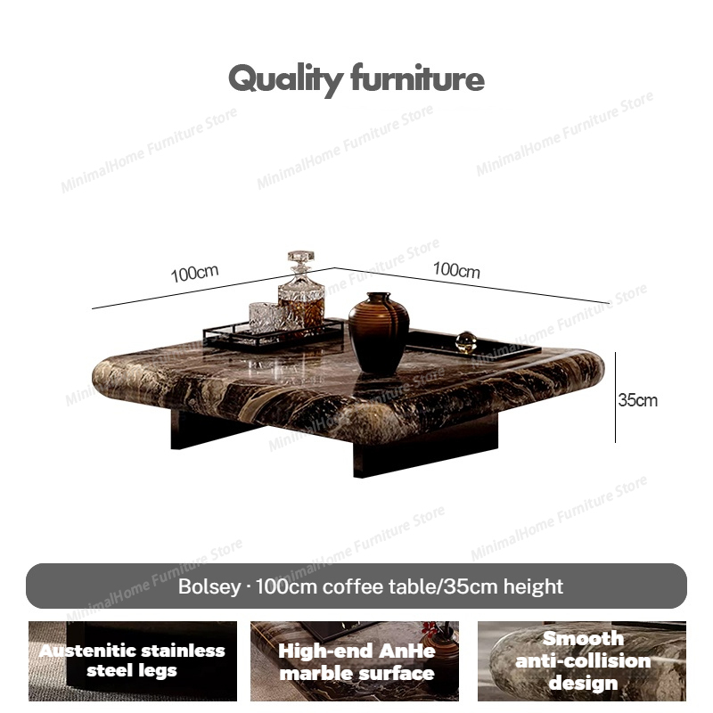 Stolik kawowy kwadratowy z wło – Home Decor Center recenzja i cena